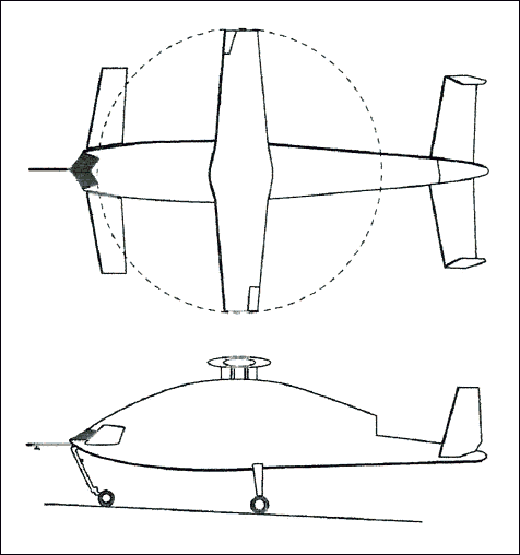 General arrangement of the Boeing -0 Dragonfly demonstrator
