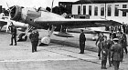 The photograph shows HM King Edward VIII on his first and only official visit to A&AEE, Martlesham Heath in 1936. He wears the new-style forage cap. In the background is the prototype Fairey Battle (K4303) and the tail of a Bristol Blenheim. 