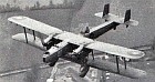 Heyford I's of No.99 Squadron seen in flight, March 1934: K3493 'U'. Note raised windshield to protect mid-upper gunner from slipstream.